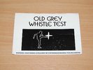 RARE BBC OLD GREY WHISTLE TEST STUDIO ADMISSION TICKET tv