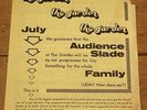 SLADE THE SWEET FAMILY ROGER CHAPMAN SIGNED WINTER GARDENS PROGRAMME FLYER 1972