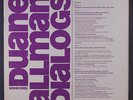 DUANE ALLMAN: Dialogs LP (promo-only music + interviews, tiny corner ding)