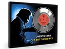 Johnny Cash A Boy Named Sue Framed Silver Disc Display Vinyl (C1)