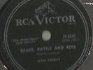 78 Rpm Record Rockabilly Elvis Presley Shake Rattle And Roll / Lawdy Miss Clawdy