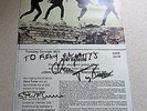 BEATLES PRESS OFFICER TONY BARROW SIGNED PUBLICITY ADVERTISING CARD POSTER
