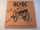 AC/DC FULLY SIGNED LP FOR THOSE ABOUT TO ROCK WE SALUTE YOU