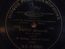 DELMAS faust / DISQUE POUR  GRAMOPHONE