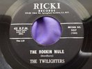 Rare NYC Doo Wop Rocker 45 : The Twilighters   The Rockin Mule   Ricki 907