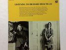 RICHARD BRAUTIGAN LISTENING TO FIRST PRESS VINYL LP HARVEST ST424 HIPPIE BEATNIK