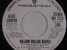 ALICE COOPER: Billion Dollar Babies USA DJ PROMO Orig WB NM Classic