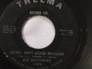 NORTHERN SOUL 45/ JOE MATTHEWS 
