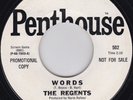 60's Garage / Psyche / Fuzz ------THE REGENTS--Words--------