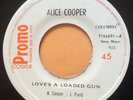 ALICE COOPER love's a loaded gun RARE 45 PROMO COSTA RICA PRESS