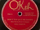 BLUES 78- SARA MARTIN Acc. HER JUG BAND OKEH Jug Band Blues