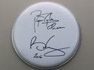 Roger Taylor & Brian May Signed Drum Skin Queen Autograph Music Memorabilia COA