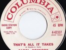 Carol Connors US Promo 45 That’s all it takes/ What do you see in him 62 Popcorn