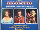 RIGOLETTO VERDI SUTHERLAND PAVAROTTI MILNES LONDON SYMPH. UK DECCA 3LP SET 542-4