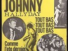 Johnny Hallyday: Tout bas Tout bas / Comme L'ete dernier. Danish rare  issue vg+