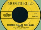 BOBBY JONES Everybody Let's Twist / Sickness Called the Blues 45rpm Monticello