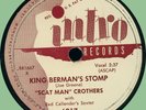 SCAT MAN CROTHERS King Berman's Stomp / Just Like Two Drops 78rpm Intro 1951