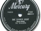 Rare 1959 The DANLEERS Doo Wop/Rock'n Roll 78 RPM Record. One Summer Night