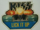 KISS LICK IT UP shaped PICTURE DISC...mint...