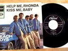 THE BEACH BOYS GERMAN 45+PIC SLEEVE HELP ME RHONDA/KISS ME BABY (CORVETTE)