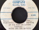 WAYNE & THE WAYOUTS Want My Loving/Alone I Cry UNRELEASED Garage Acetate LISTEN