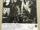 SISTERS OF MERCY East West Promo Photo Fully Autographed AE, TJ, TB and AB