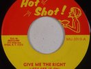 HEPTONES: Give Me the Right HOT SHOT  Reggae 45 Orig VG+ Super