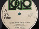 CHINA BURTON - YOU DON'T CARE RARE 12