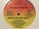 UNIVERSAL KRUSH KRU-LIVE ON THE NITE BEAT 12 INCH RARE 1985 RAP ELECTRO MIAMI