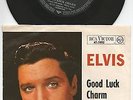 Elvis Presley 7“ Single 45 D Jahreszahl Cover 1962 Good Luck Charm / Anything...