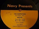 Navy Presents lp 33 record The CARPENTERS - Sam Riddle M.C. Very Rare not on net