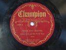 78 RPM SYD VALENTINE  SKILLET DICK & HIS FRYING PANS CHAMPION 15996 E- RARE JAZZ