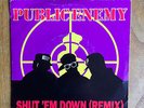 PUBLIC ENEMY / SHUT EN DOWN (PETE ROCK MIXX) / RARE RAP HIP HOP 45 PICTURE COVER