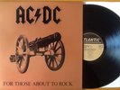 AC/DC For Those About To Rock We Salute You ATLANTIC UK 1st Press LP EMBOSSED