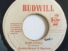 ROMAN STEWART & HEPTONES - Rain A Fall - RUDWELL      80's Java Cut