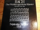 Sviatoslav RICHTER Bach Well Tempered Clavier I 3-LP-Box Eurodisc