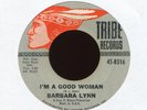 BARBARA LYNN I'm a Good Woman on Tribe Northern Soul 45 Hear