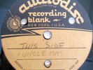 Spoken Word Adult Story about Uncle Toms Cabin Audiodisc  78 rpm record 1950's