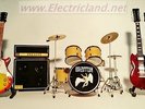 Mini LIVE stage LED ZEPPELIN Double neck Jimmy Page chitarra memorabilia guitar