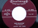 HEAR Johnny & Jonie 45 Kee-Ro-Ryin/Just Before CHALLENGE EX rockabilly rocker