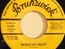 RARE The Tremonts BRUNSWICK 45 Believe My Heart / Legend Of Love DOO WOP PROMO