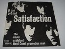 ROLLING STONES - SATISFACTION - 45 SINGLE 1965 UK DANISH EXPORT DECCA PS LISTEN