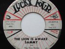 RARE ROCKABILLY SURF 45 rpm SAMMY & THE FIVE NOTES THE LION IS AWAKE LUCKY FOUR