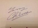 TERRY CHIMES    -  THE CLASH - SIGNED PAPER Card  - 6 x 4 Inches   - AUTHENTIC
