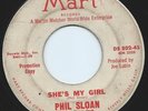 Rockabilly Teen Rocker 45 Phil P.F. Sloan 'She's My Girl Mart Promo Hear