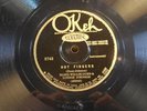 78 RPM BLIND WILLIE DUNN & LONNIE JOHNSON OKEH 8743 E- HOT FINGERS - RARE JAZZ
