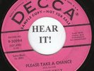 Frankie Vally TEEN DOO WOP 45 (Decca 30994) PROMO) Please Take a Chance/It May