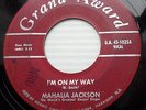 MAHALIA JACKSON exotica popcorn 45 I'M ON MY WAY DIG A LITTLE DEEPER e0157