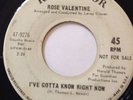 Rose Valentine - I've gotta know right now