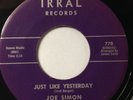 JOE SIMON - JUST LIKE YESTERDAY - ONLY A DREAM